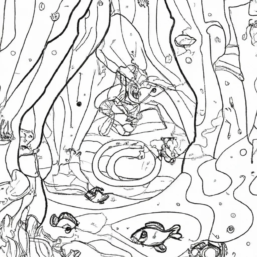 misterio cavernas subaquaticas desenhos pintar 1 misterio cavernas subaquaticas desenhos pintar 1