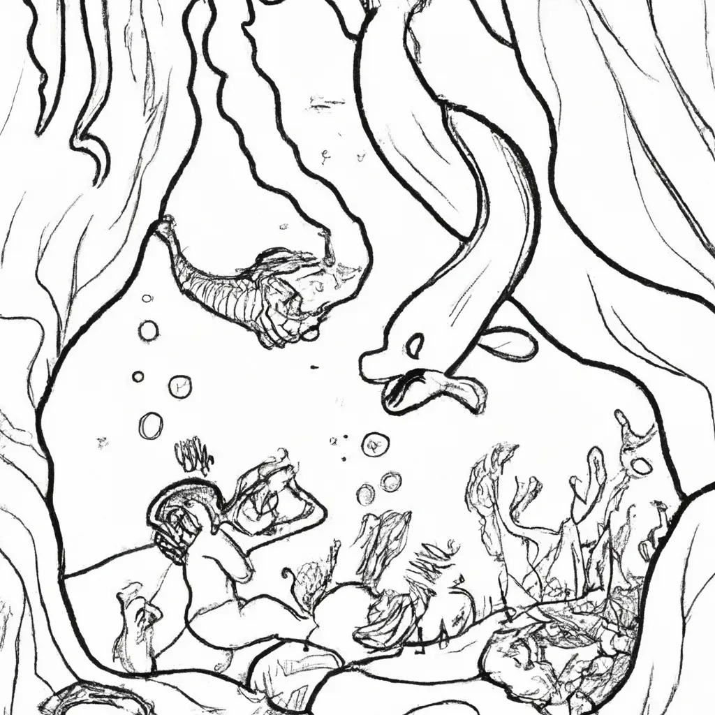 misterio cavernas subaquaticas desenhos pintar 2 misterio cavernas subaquaticas desenhos pintar 2