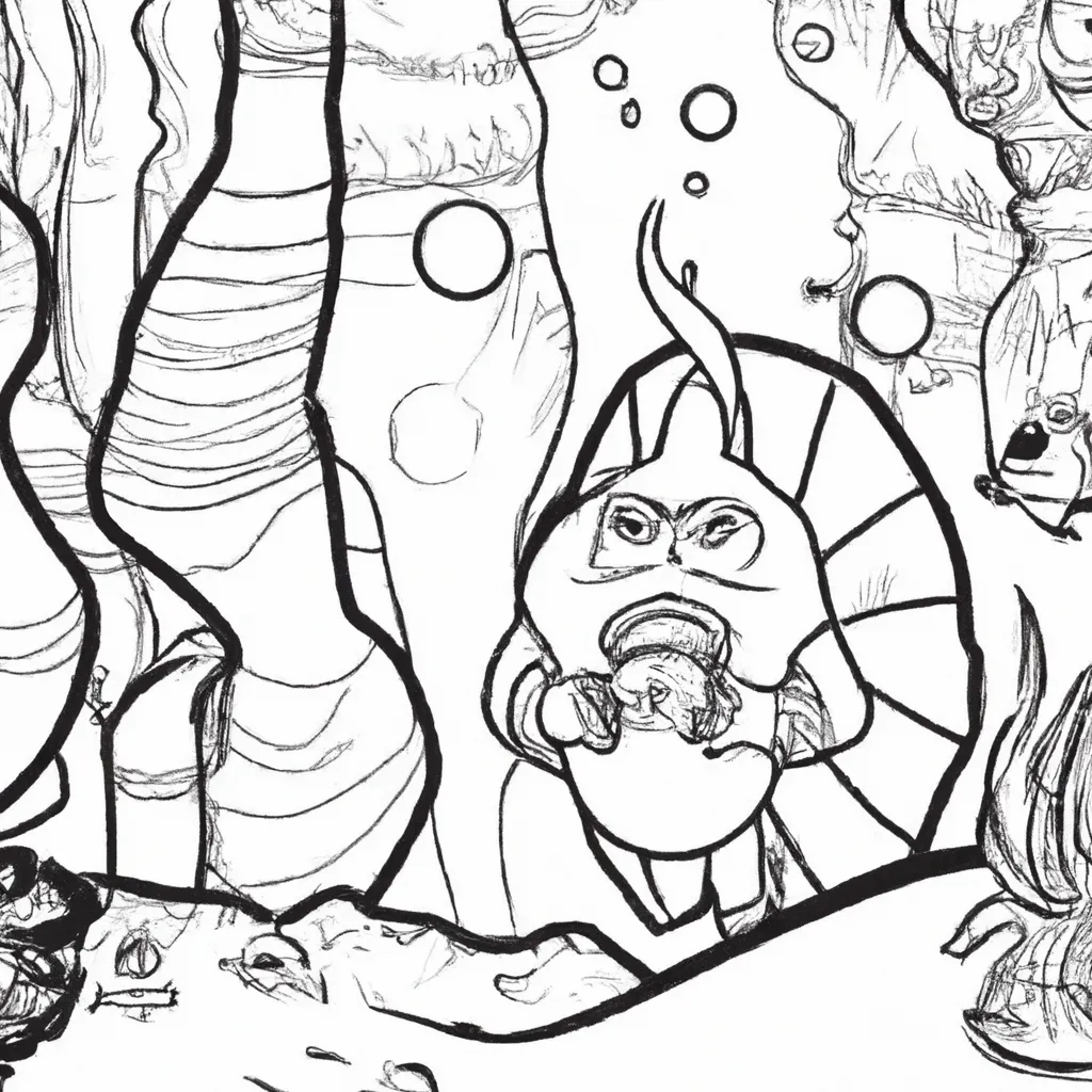 misterio cavernas subaquaticas desenhos pintar 5 misterio cavernas subaquaticas desenhos pintar 5