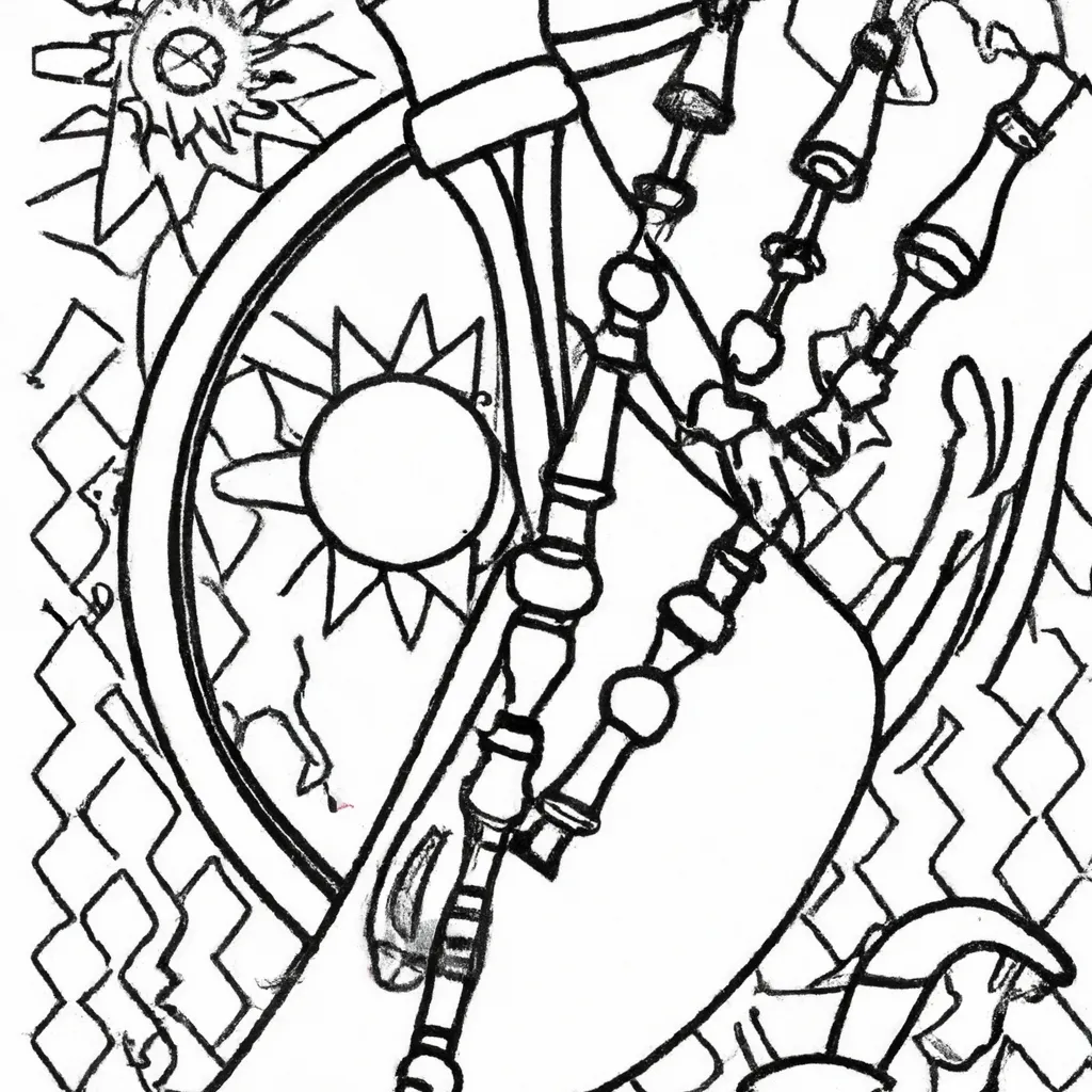 desenhos gaitas fole celticas imprimir pintar 1 desenhos gaitas fole celticas imprimir pintar 1