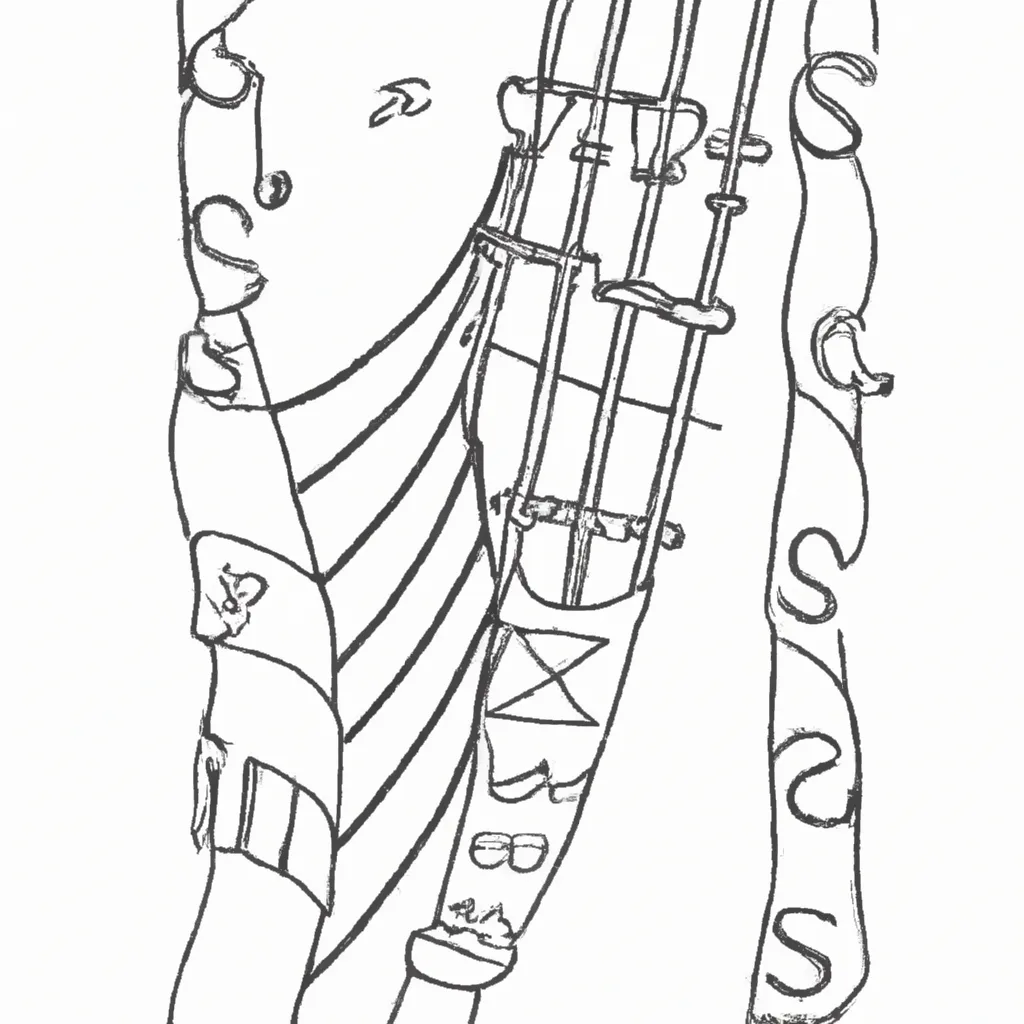 desenhos gaitas fole celticas imprimir pintar 11