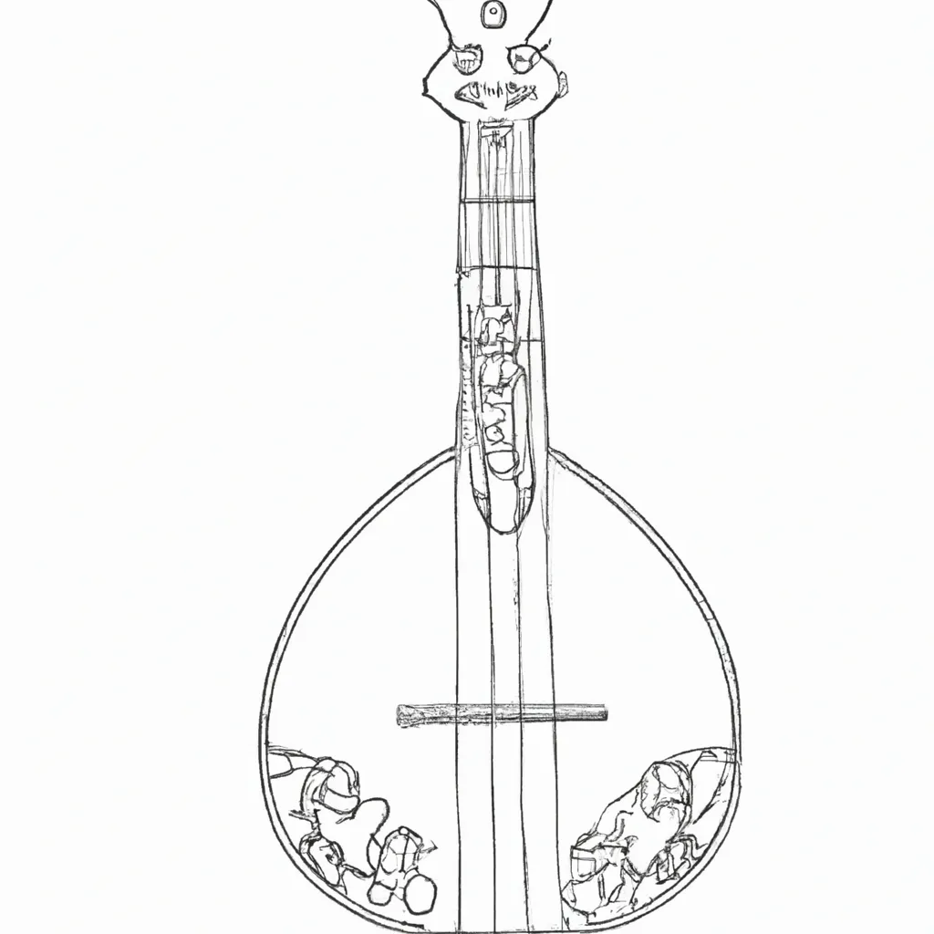 entrelinhas encanto desenhos bandolins italianos imprimir pintar 14