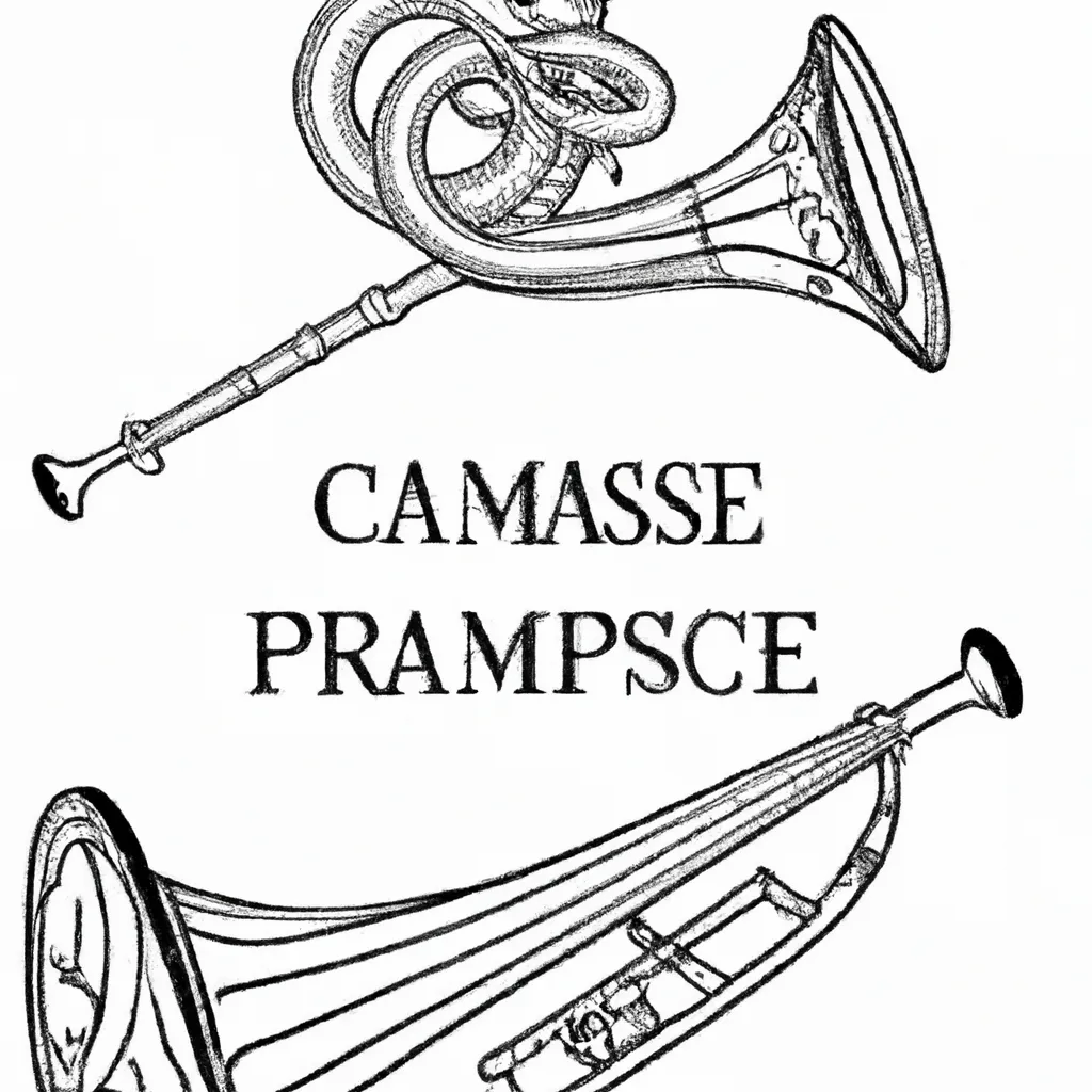 desenhos trompetes renascenca imprimir pintar 9