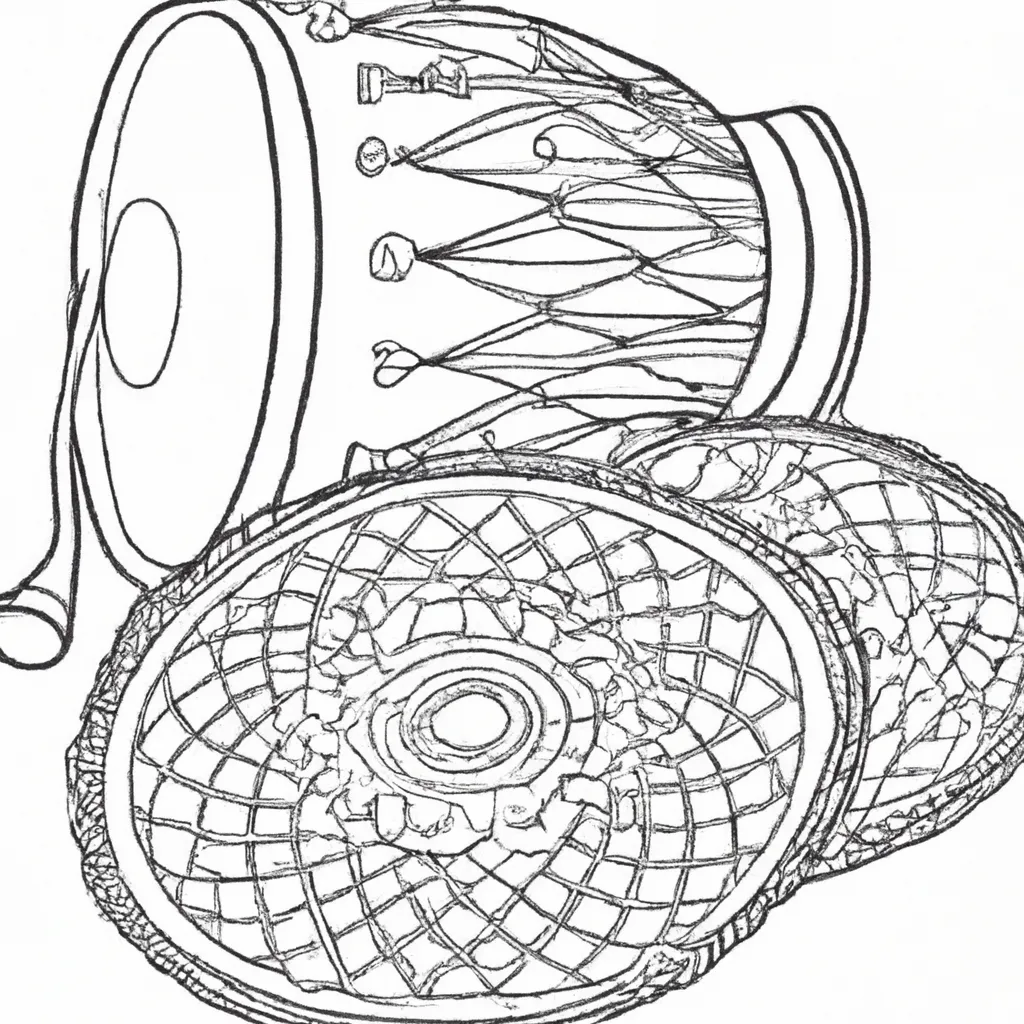 desenhos pandeiros mouriscos imprimir pintar vibrando historia 1