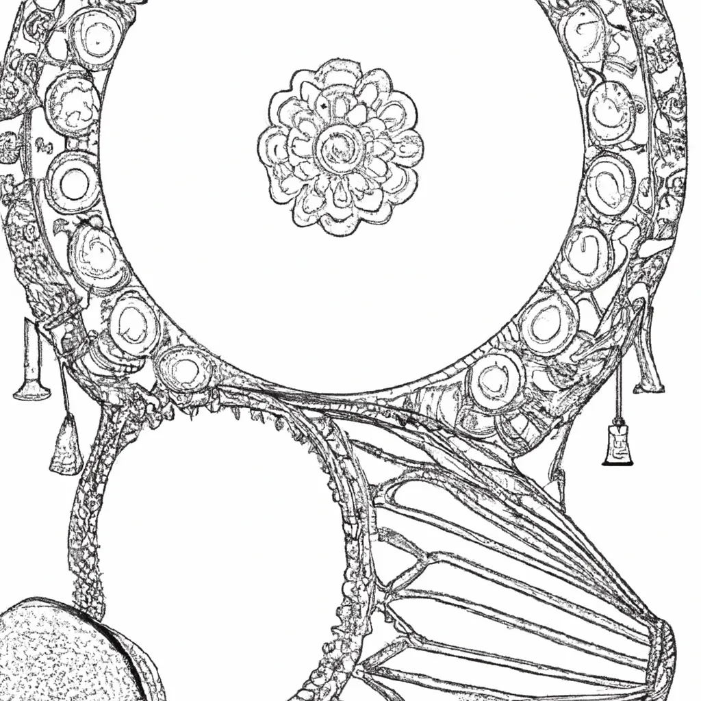 desenhos pandeiros mouriscos imprimir pintar vibrando historia 3