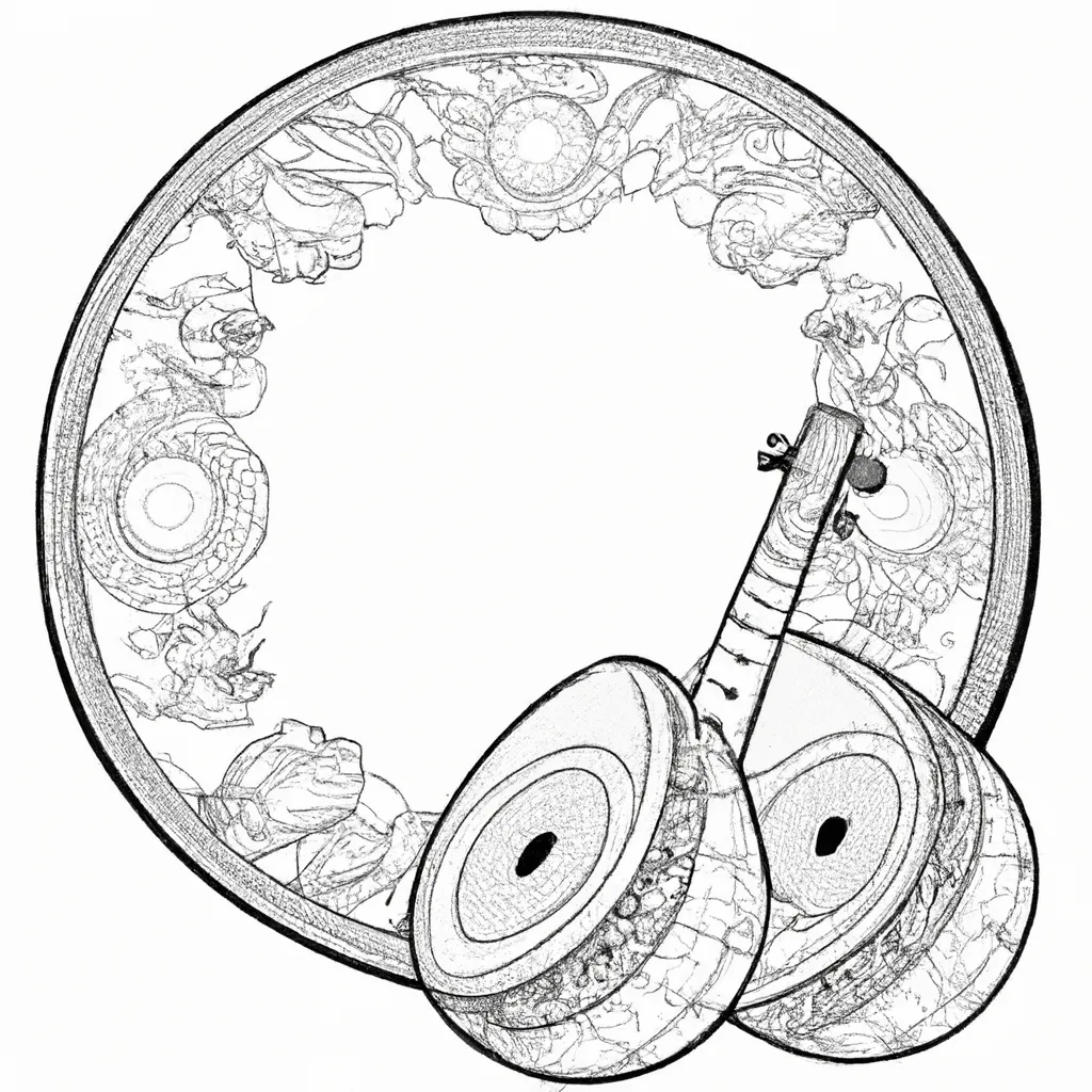 desenhos pandeiros mouriscos imprimir pintar vibrando historia 6