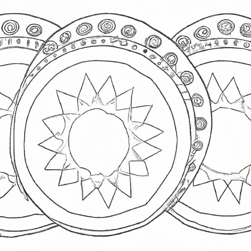 desenhos pandeiros mouriscos imprimir pintar vibrando historia 14