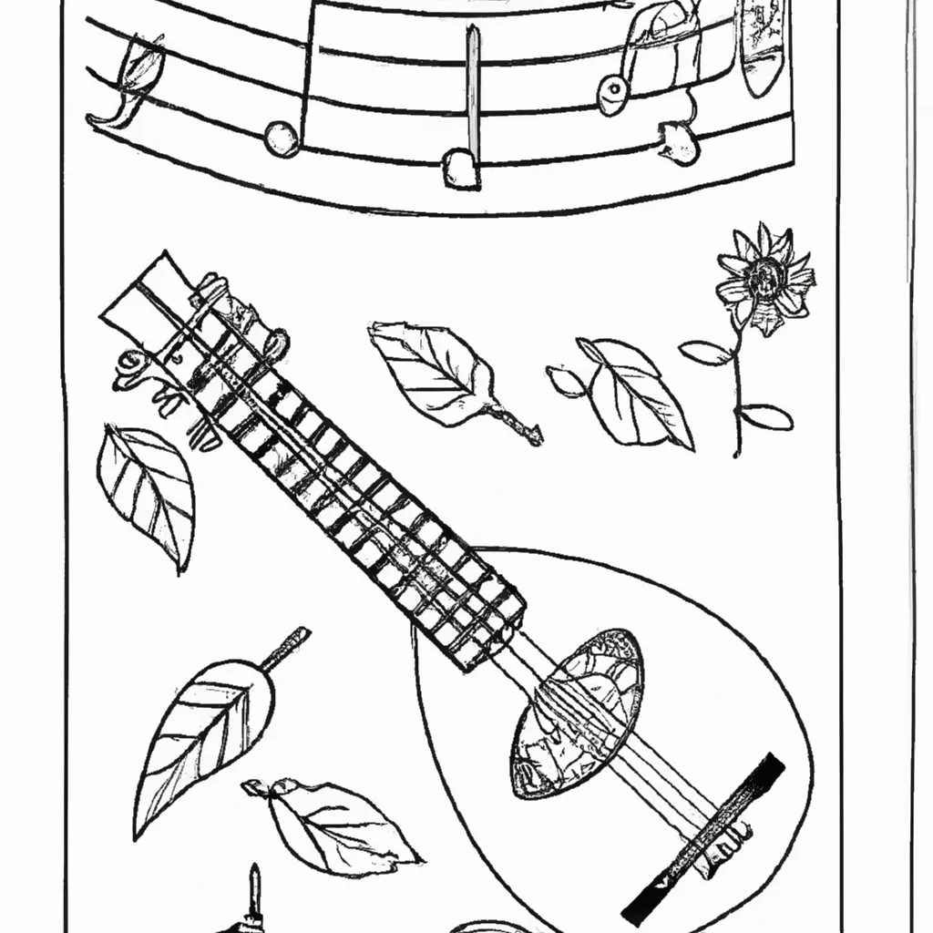 folhas musicais desenhos zither alemas imprimir pintar 11 folhas musicais desenhos zither alemas imprimir pintar 11