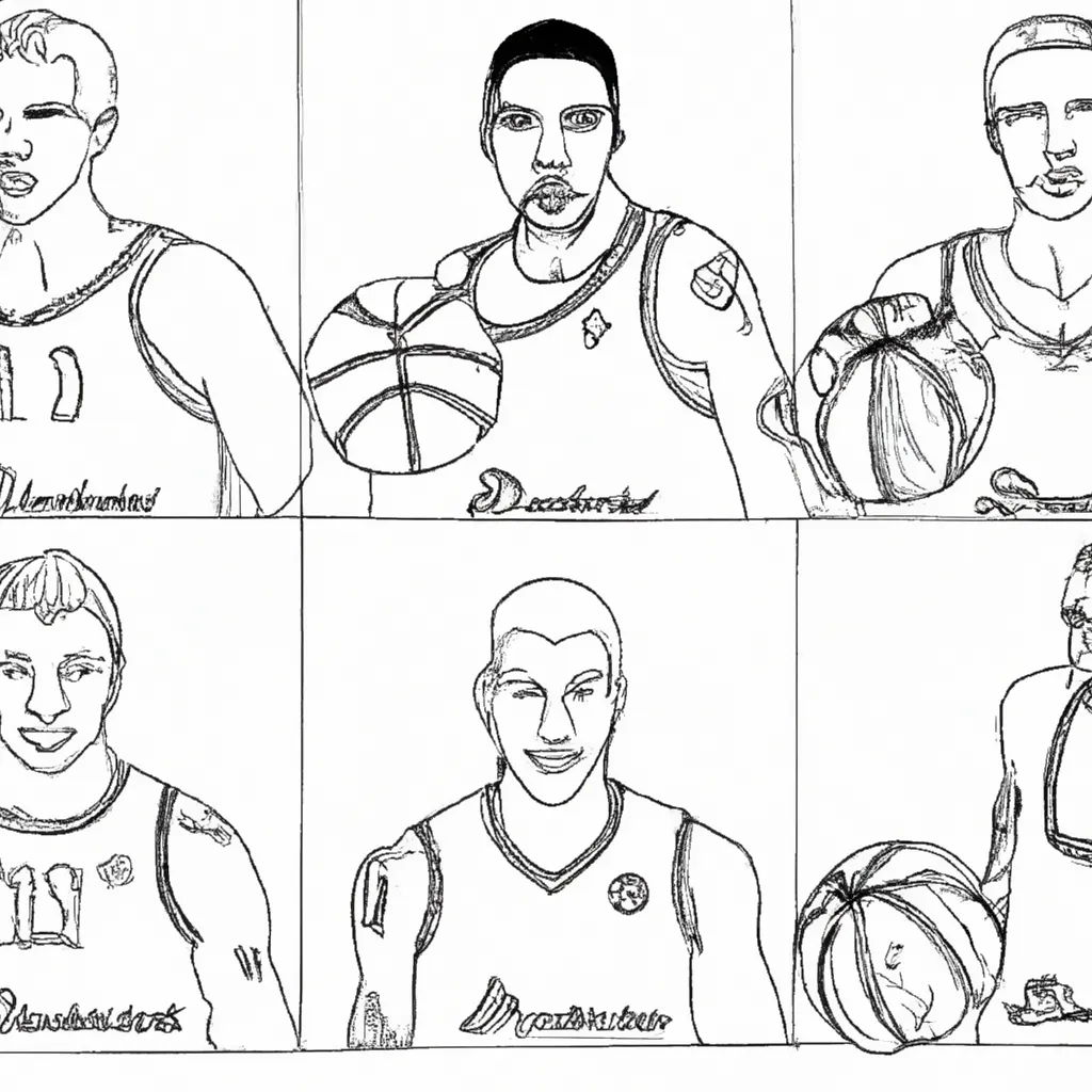 drible cores desenhos basquete olimpico imprimir pintar 4