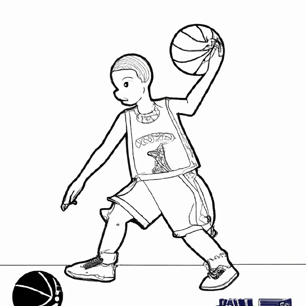 drible cores desenhos basquete olimpico imprimir pintar 8