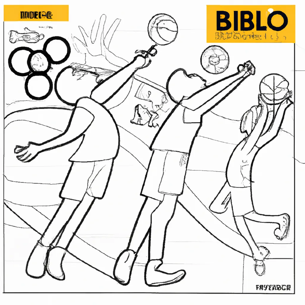 drible cores desenhos basquete olimpico imprimir pintar 11