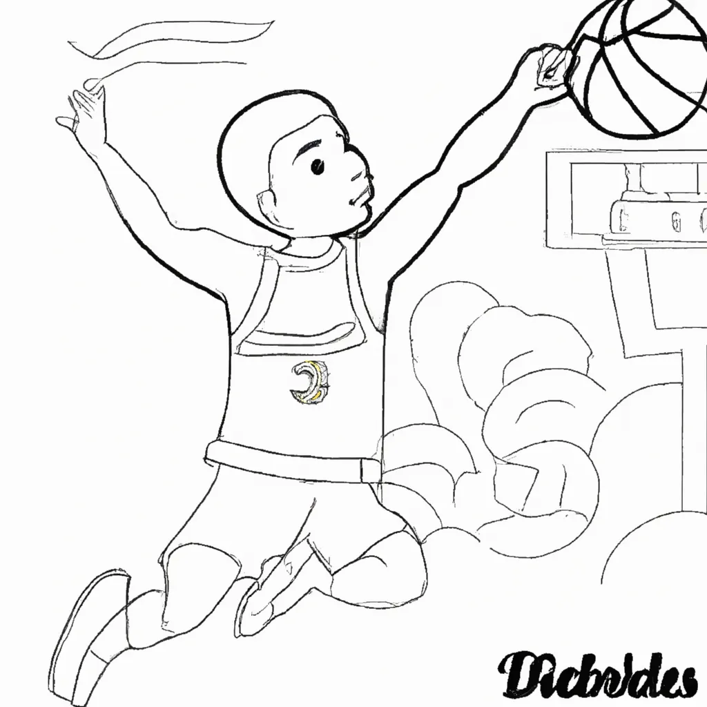 drible cores desenhos basquete olimpico imprimir pintar 12