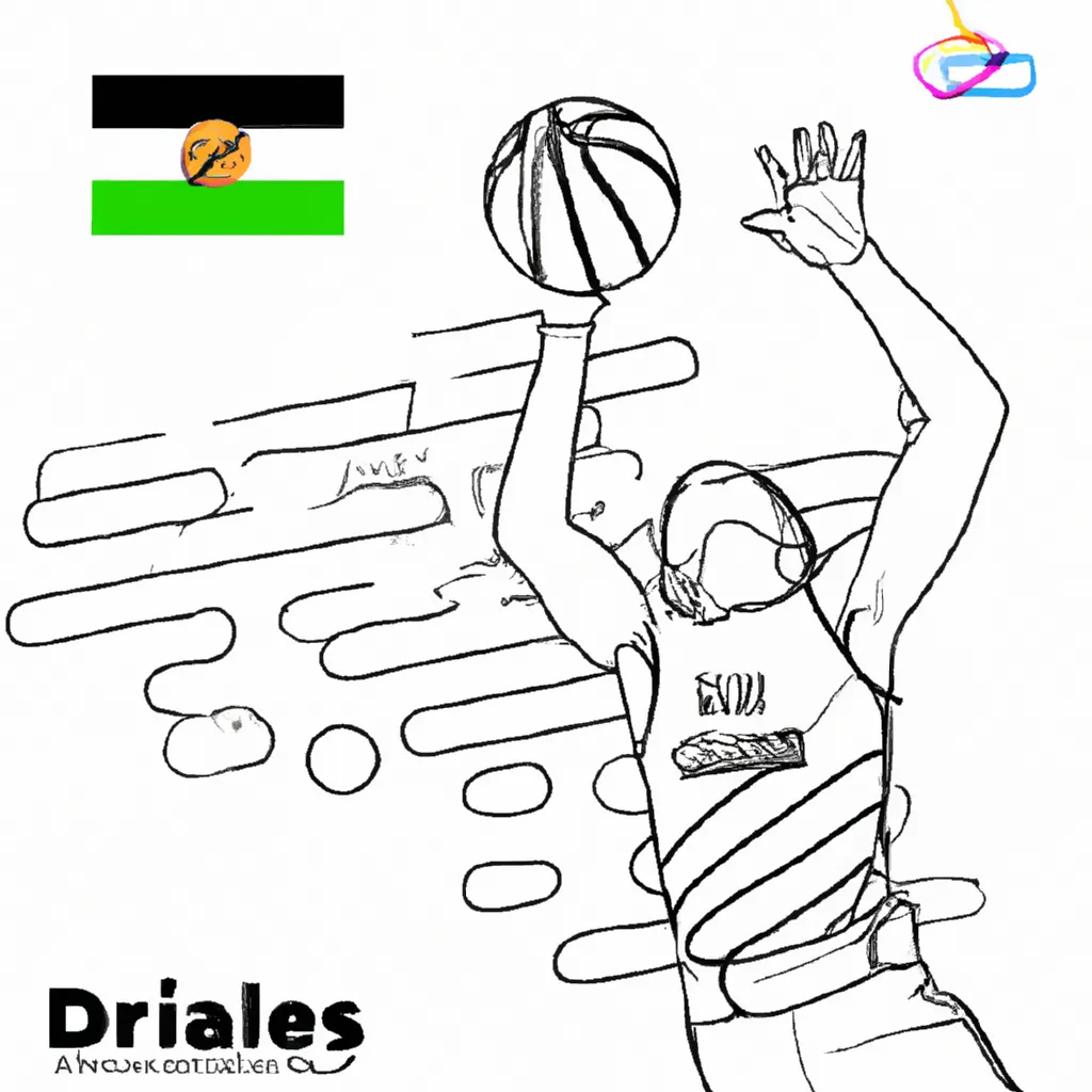 drible cores desenhos basquete olimpico imprimir pintar 14