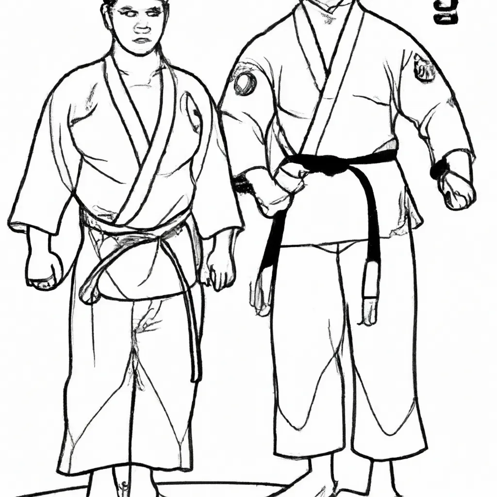 desenhos judo olimpico imprimir pintar 1
