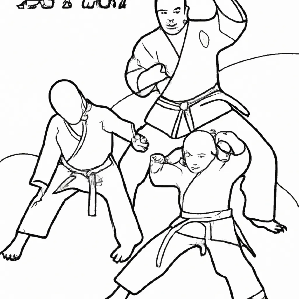 desenhos judo olimpico imprimir pintar 2