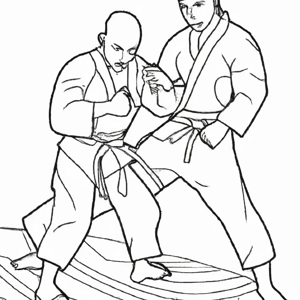 desenhos judo olimpico imprimir pintar 4