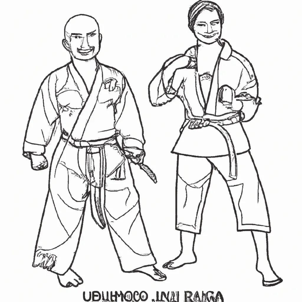 desenhos judo olimpico imprimir pintar 9