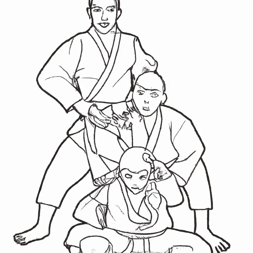 desenhos judo olimpico imprimir pintar 11
