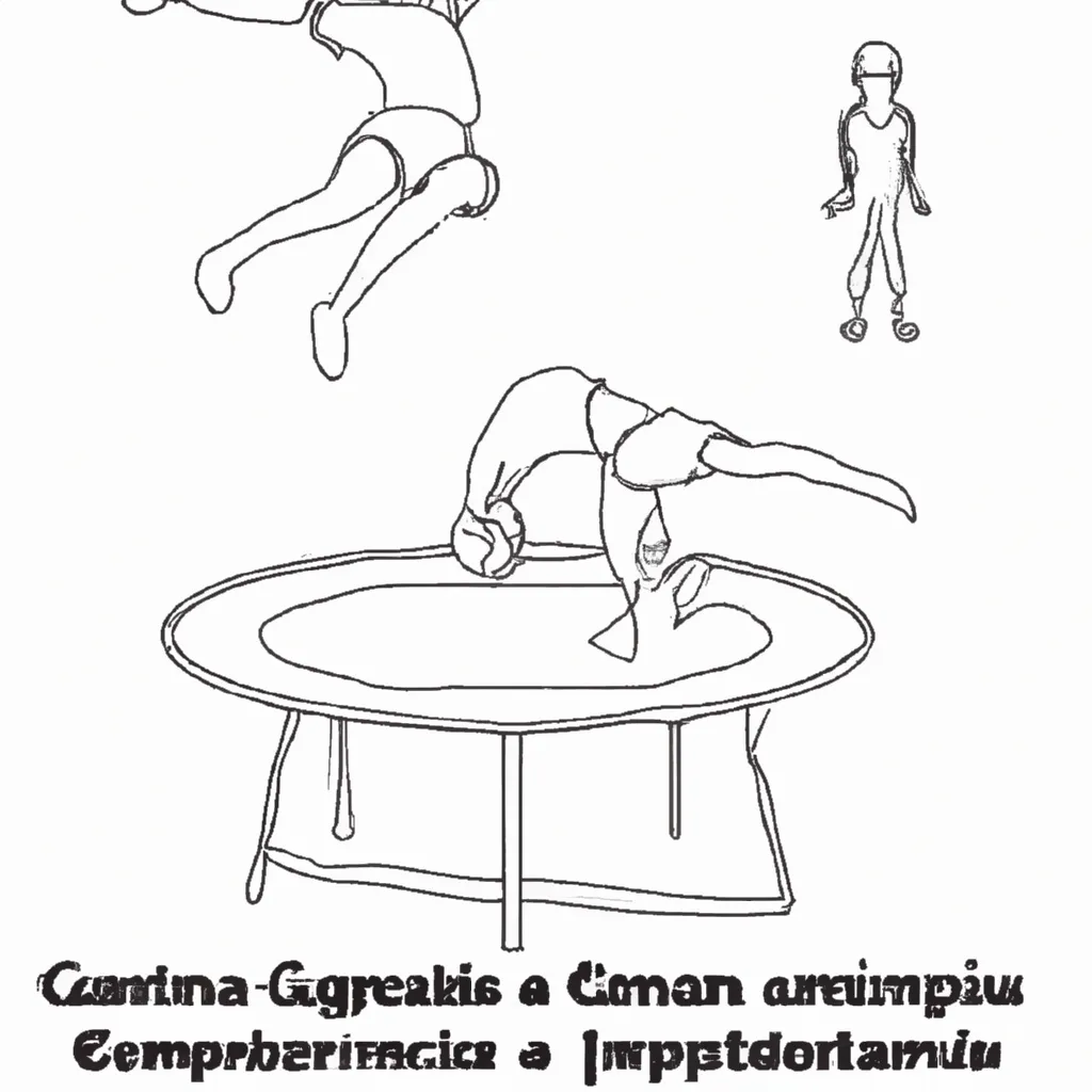 arte equilibrio desenhos ginastica trampolim imprimir pintar 4