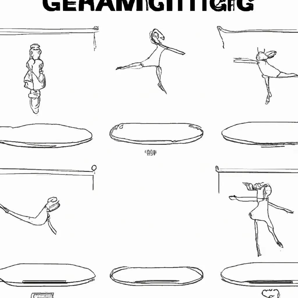 arte equilibrio desenhos ginastica trampolim imprimir pintar 10