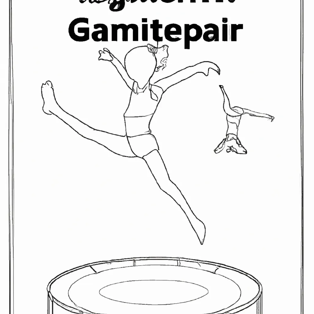 arte equilibrio desenhos ginastica trampolim imprimir pintar 12