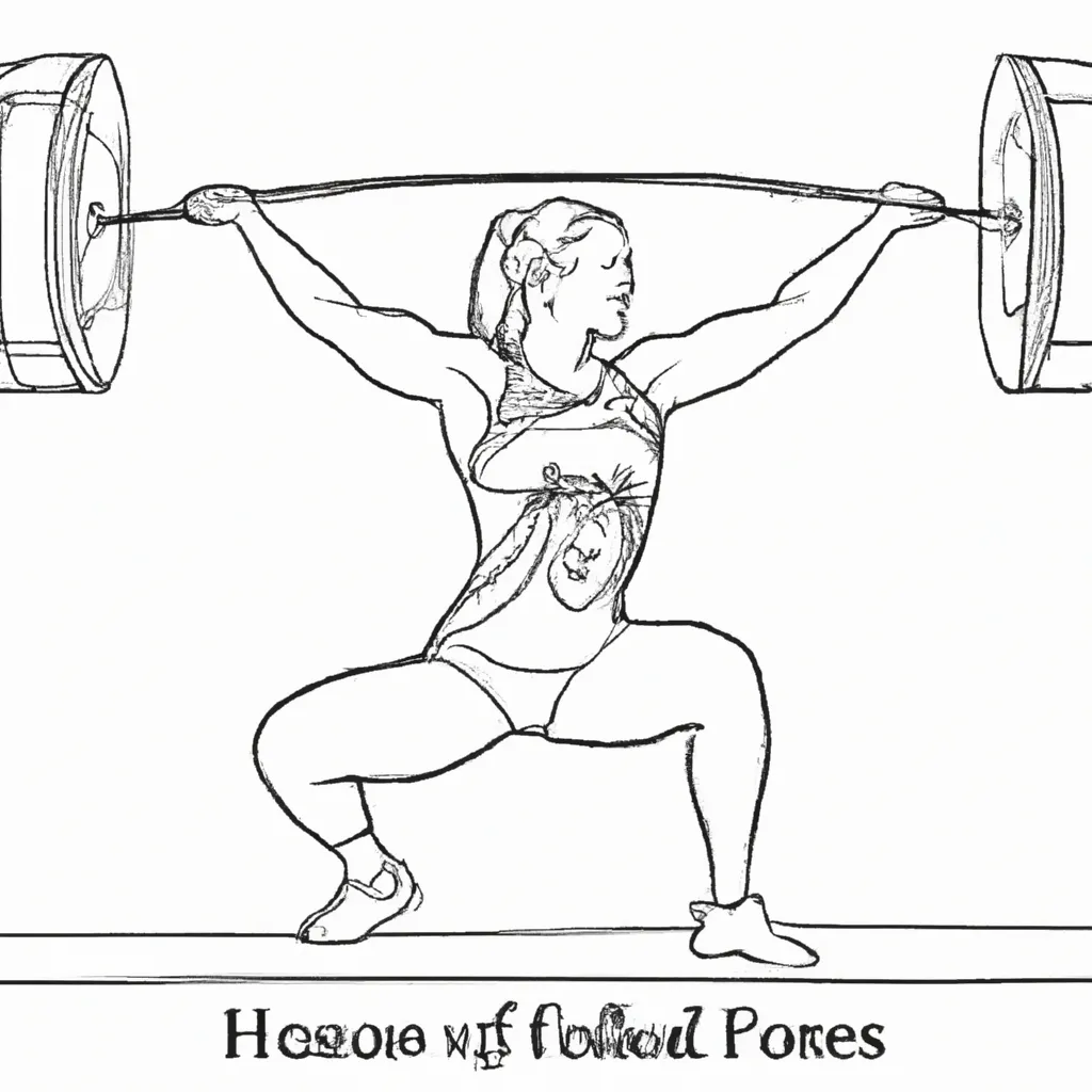 desenhos halterofilismo olimpico 3