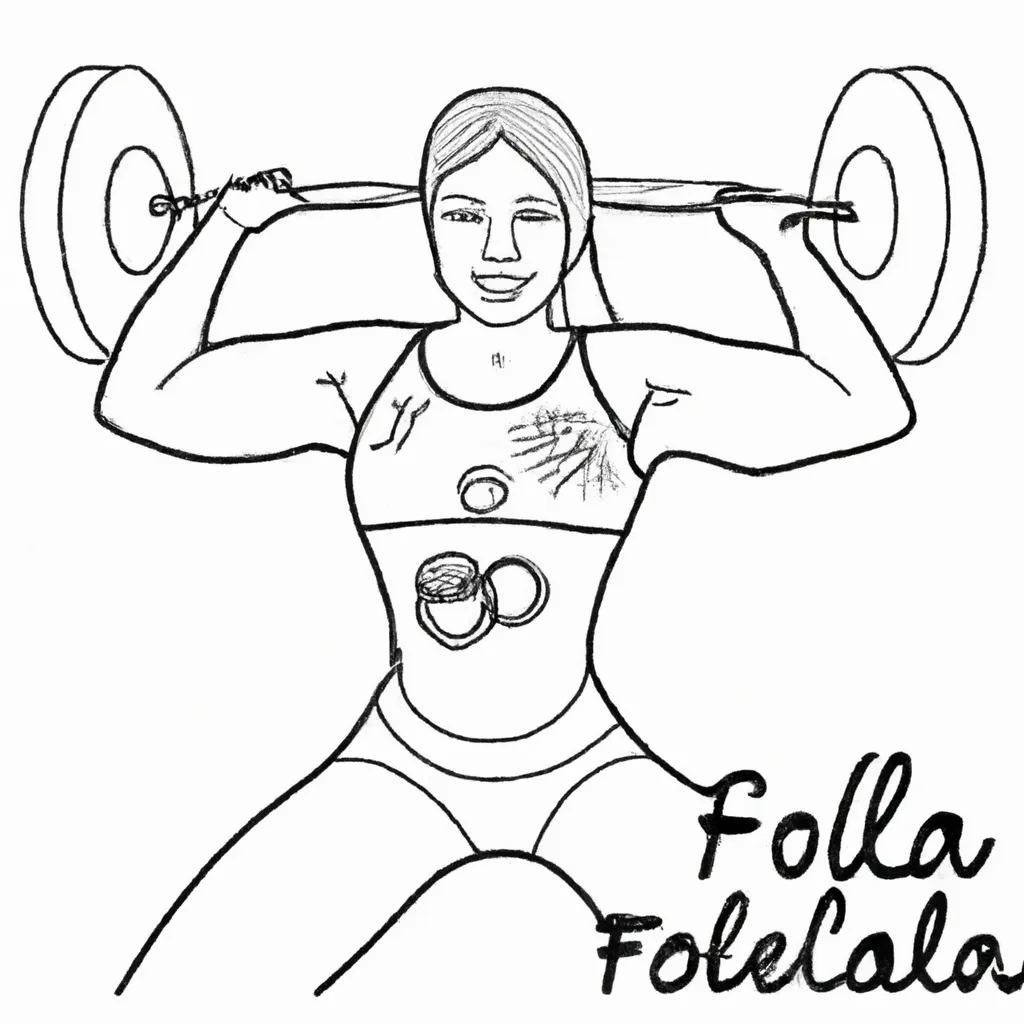 desenhos halterofilismo olimpico 4