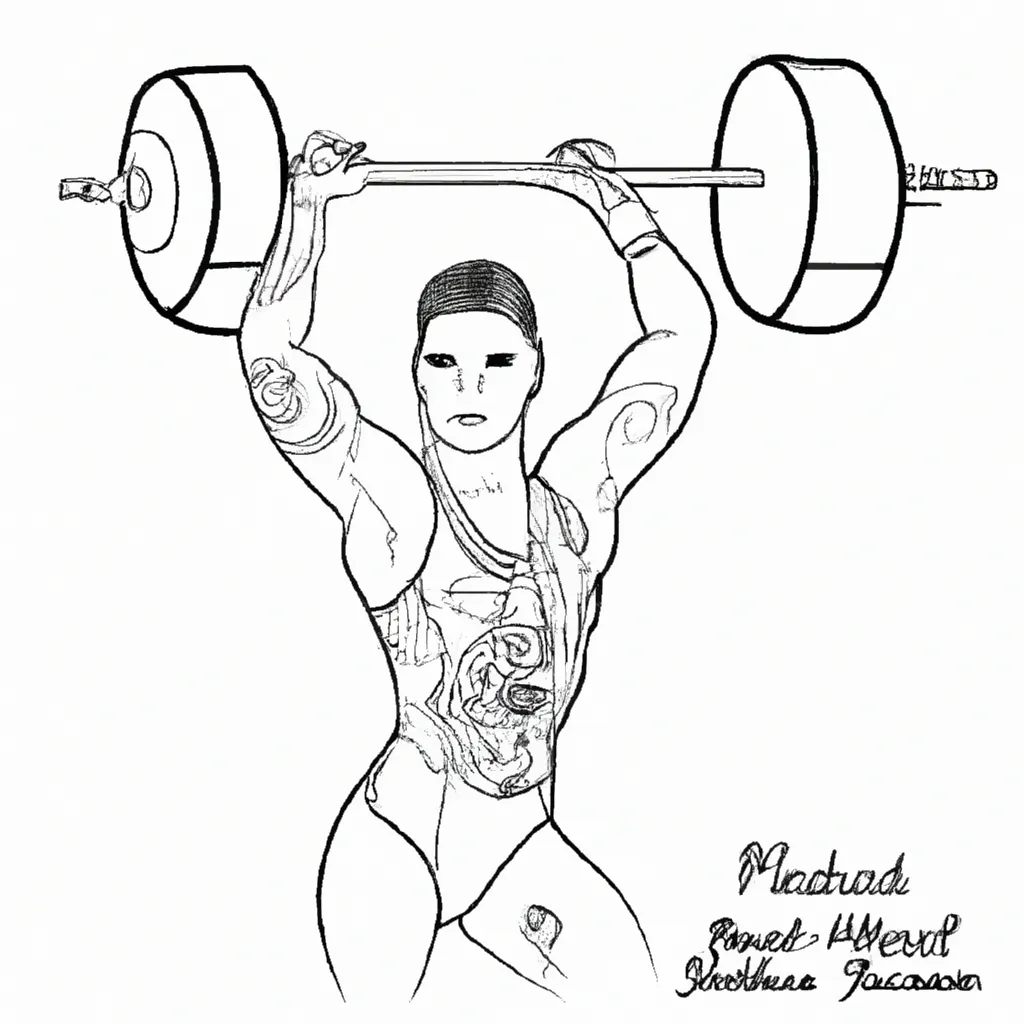 desenhos halterofilismo olimpico 14