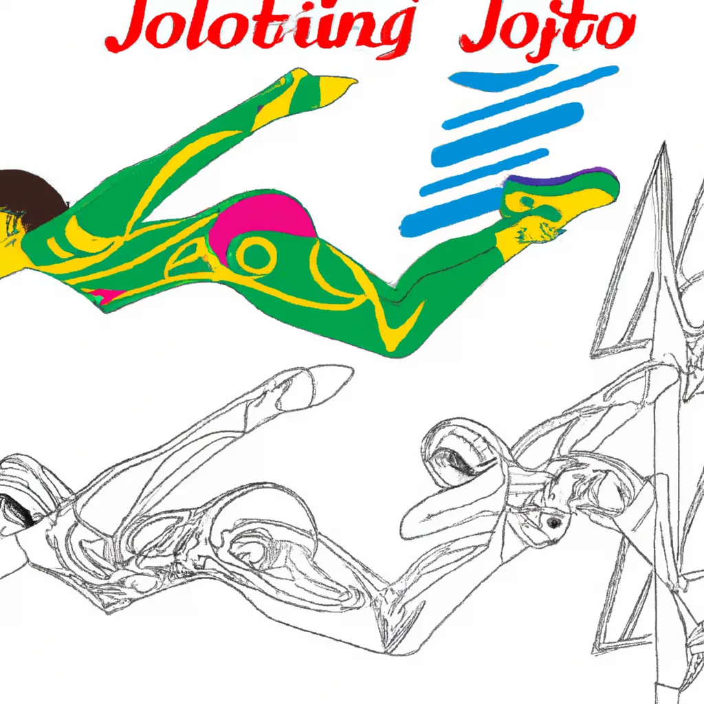 voo olimpico desenhos salto ornamental imprimir 2