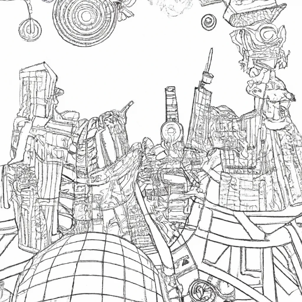 desenhos cidades futuristas imprimir colorir pinceladas amanha 6 desenhos cidades futuristas imprimir colorir pinceladas amanha 6
