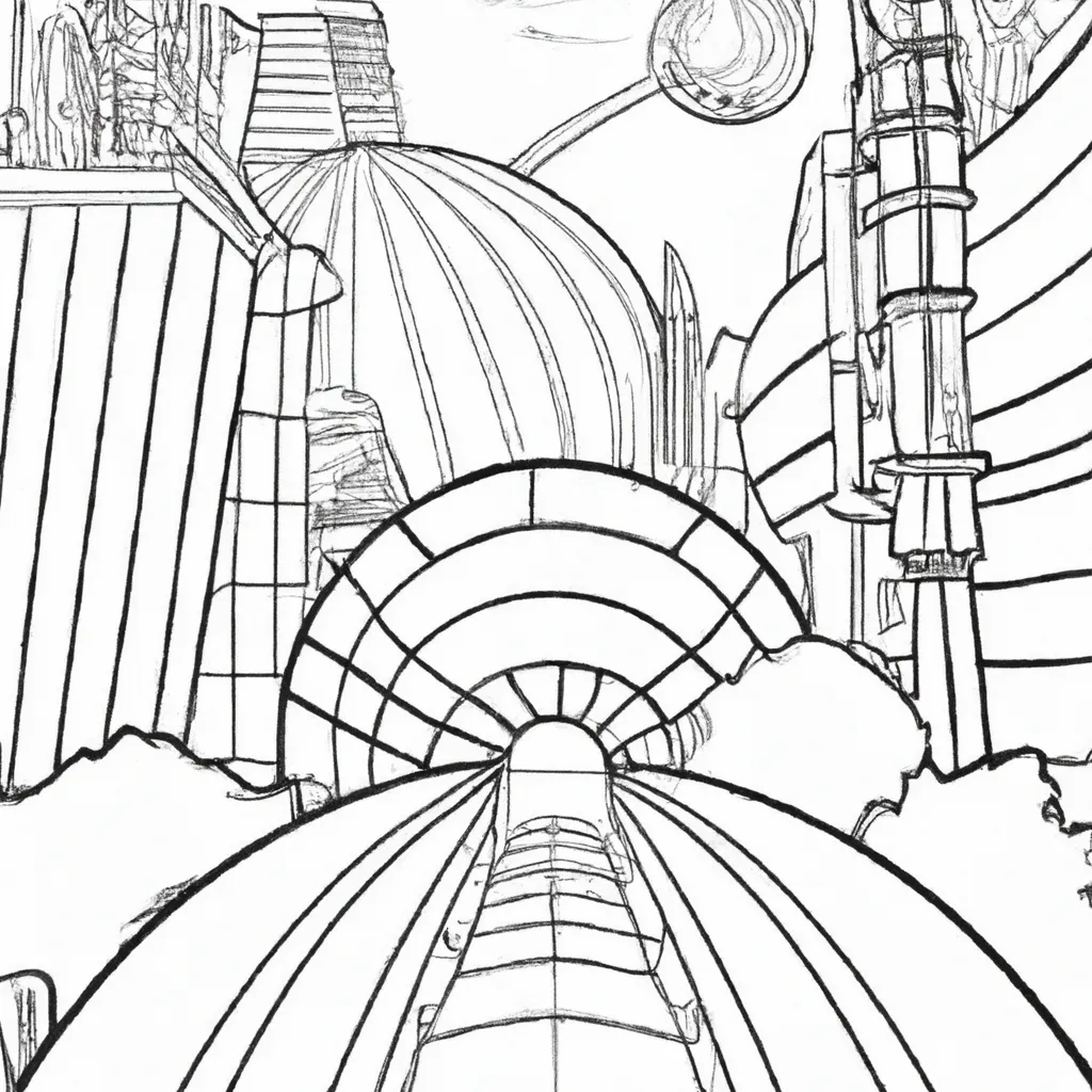 desenhos cidades futuristas imprimir colorir pinceladas amanha 7 desenhos cidades futuristas imprimir colorir pinceladas amanha 7