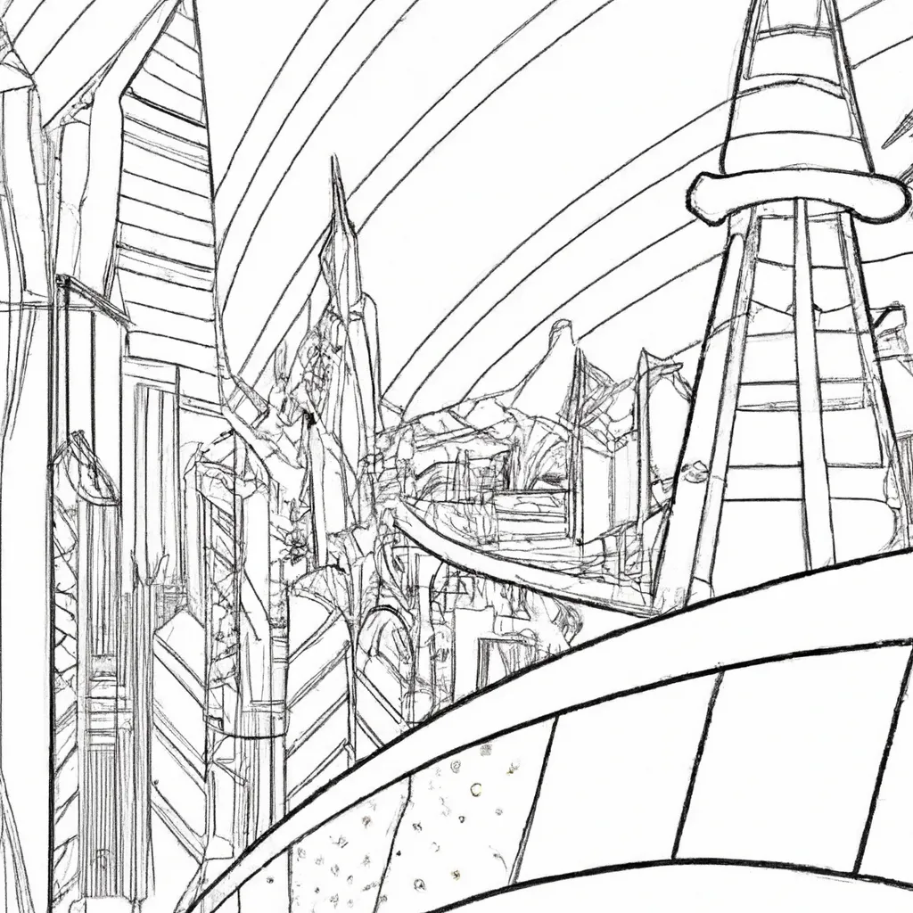 desenhos cidades futuristas imprimir colorir pinceladas amanha 12 desenhos cidades futuristas imprimir colorir pinceladas amanha 12