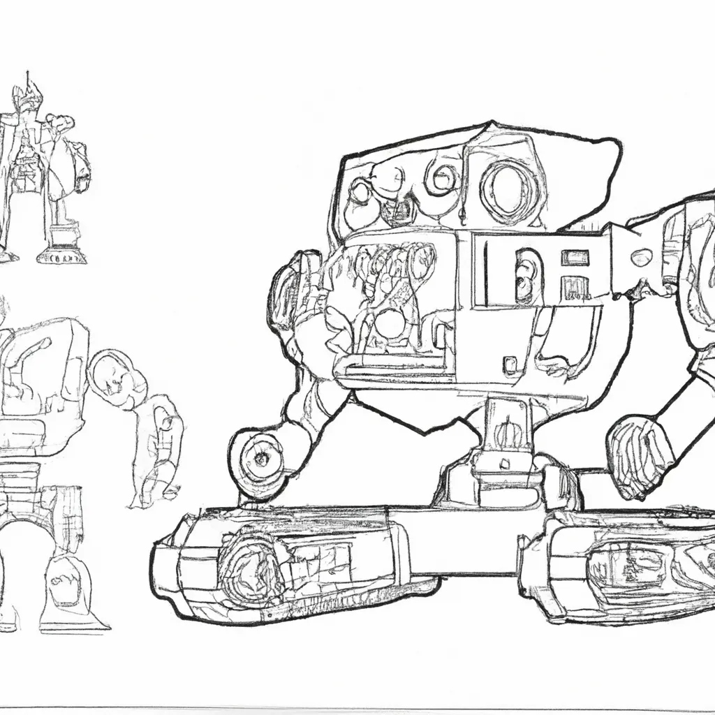 dominio maquinas desenhos uprising robotico