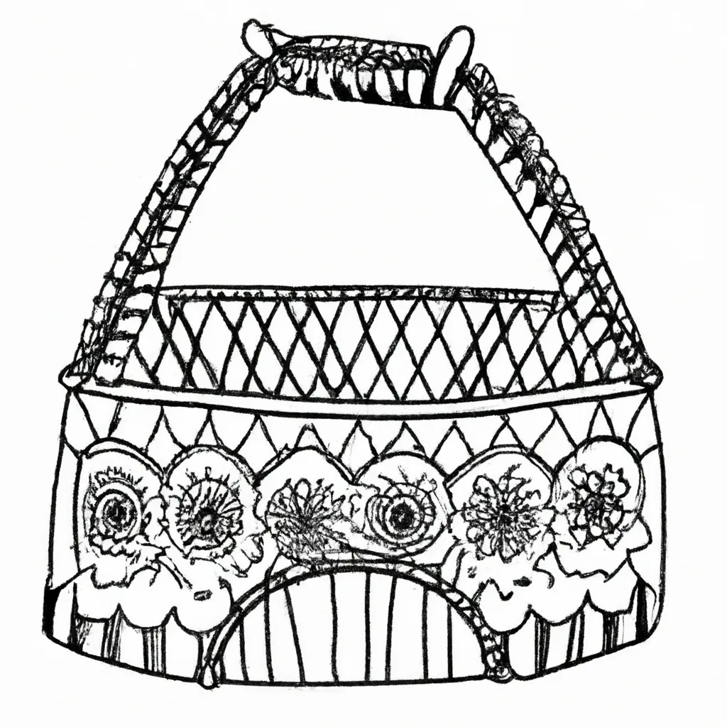 encantos rusticos desenhos cestaria imprimir colorir 6