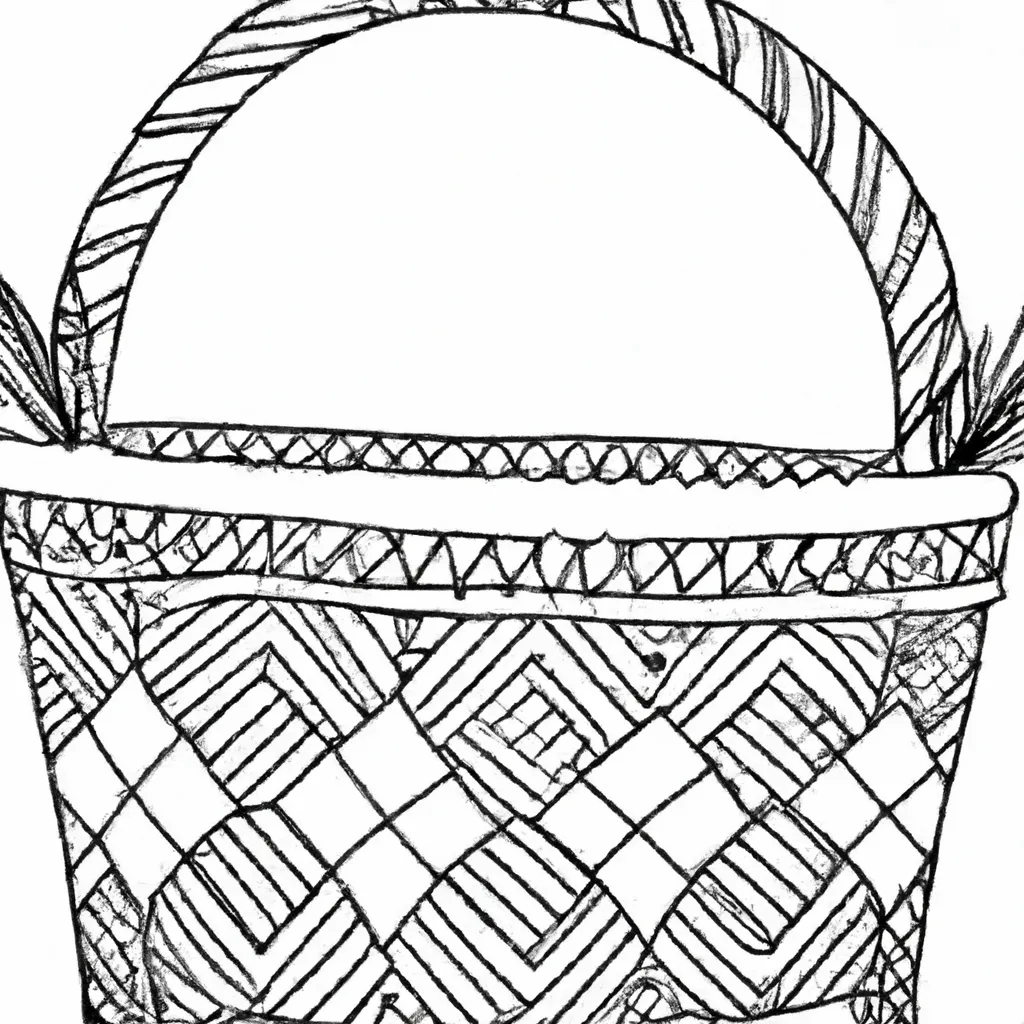 encantos rusticos desenhos cestaria imprimir colorir 7