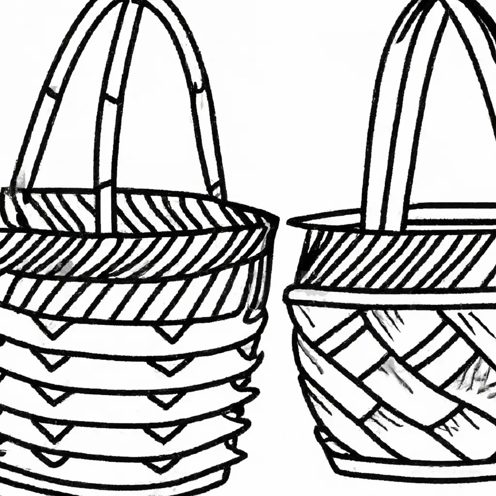 encantos rusticos desenhos cestaria imprimir colorir 9