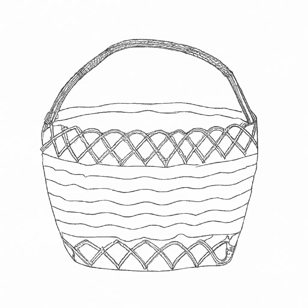 encantos rusticos desenhos cestaria imprimir colorir 10