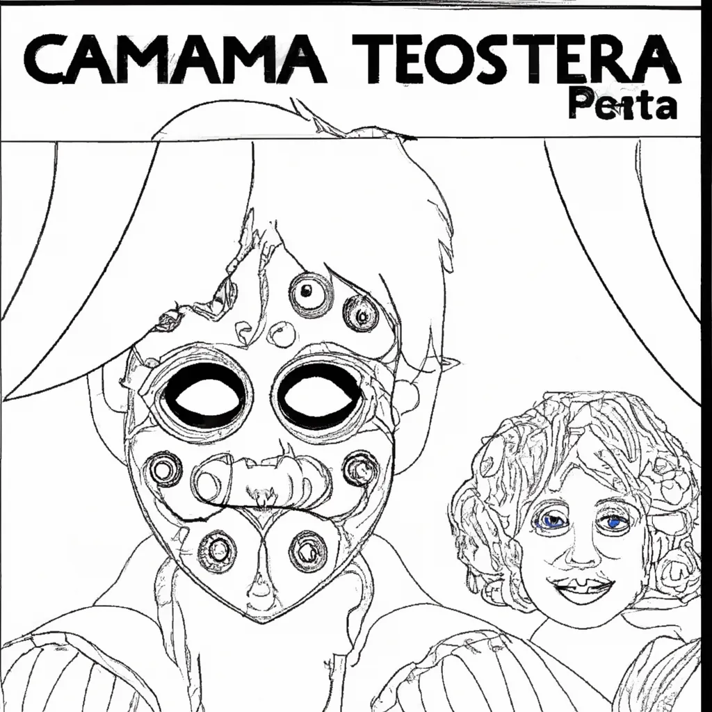 por tras da mascara desenhos fantasma opera imprimir colorir 4