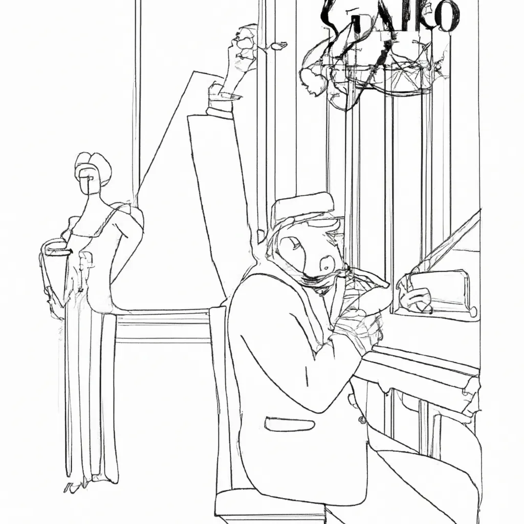 ritmo jazz desenhos grande gatsby imprimir colorir 3