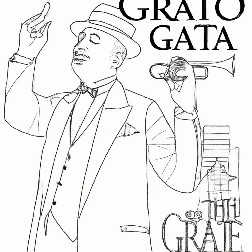 ritmo jazz desenhos grande gatsby imprimir colorir 12