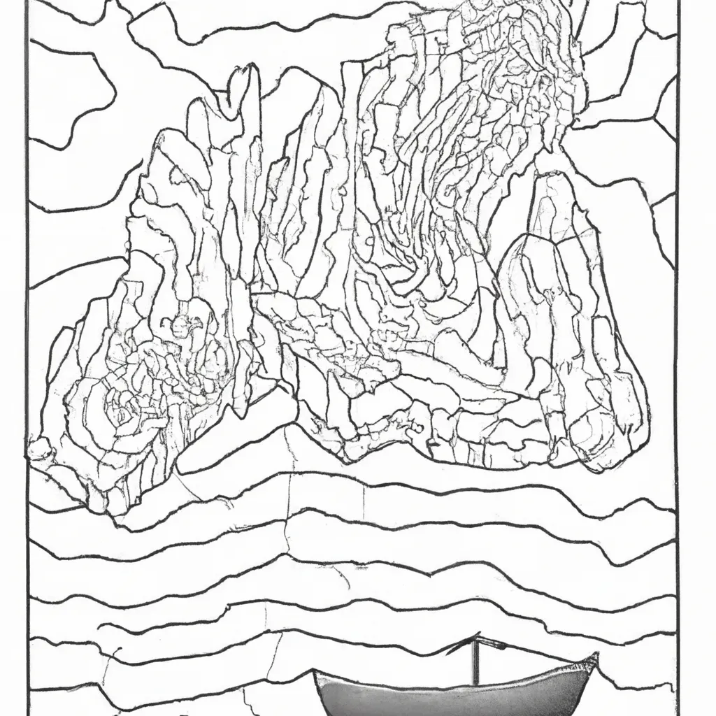 horizonte distante desenhos odisseia imprimir colorir 1