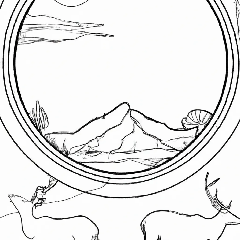 horizonte distante desenhos odisseia imprimir colorir 8