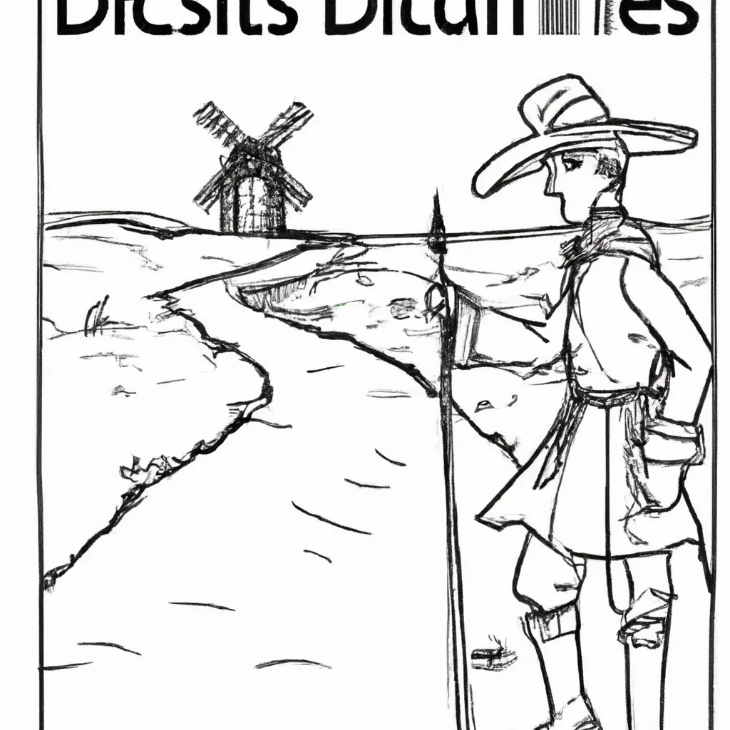 caminhos distantes desenhos dom quixote imprimir colorir 1 caminhos distantes desenhos dom quixote imprimir colorir 1