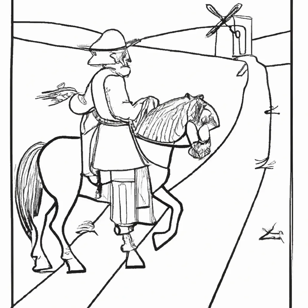 caminhos distantes desenhos dom quixote imprimir colorir 13 caminhos distantes desenhos dom quixote imprimir colorir 13