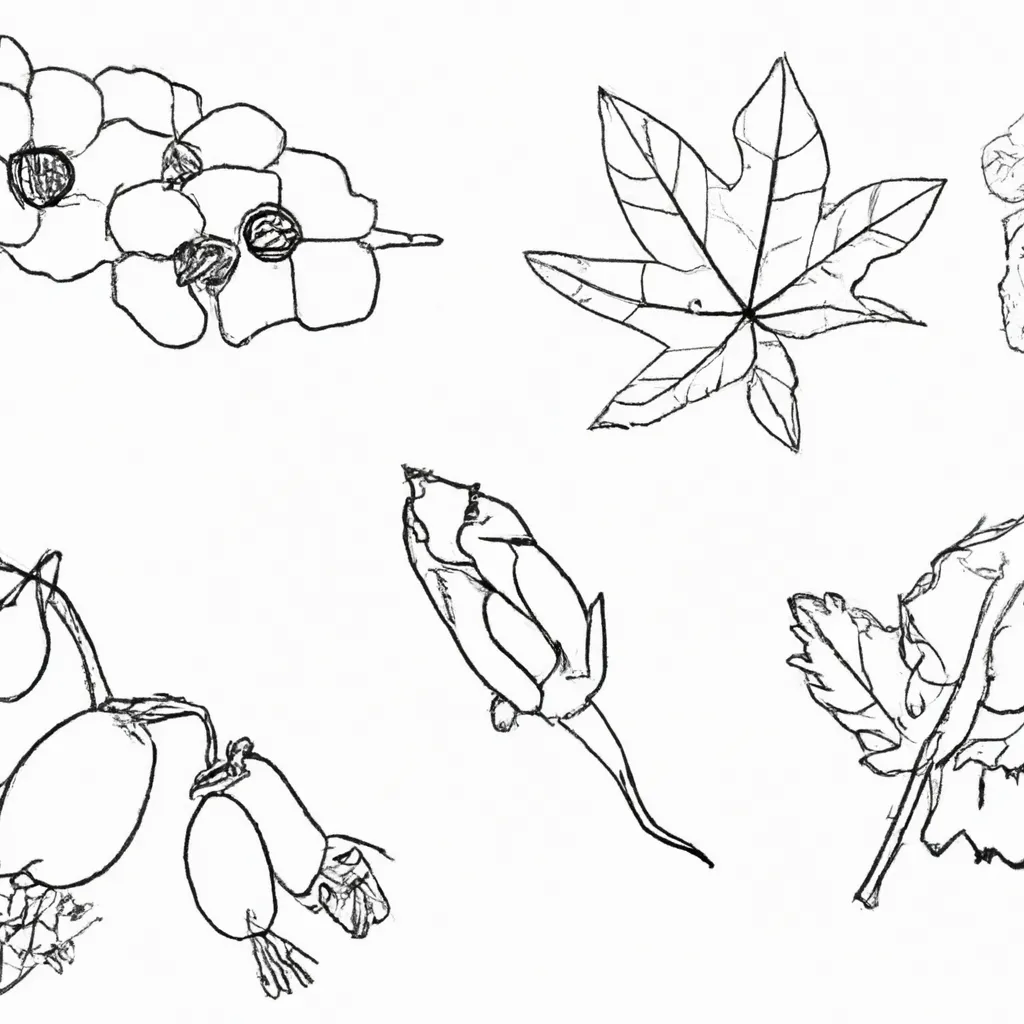 natureza em linhas desenhos padroes naturais