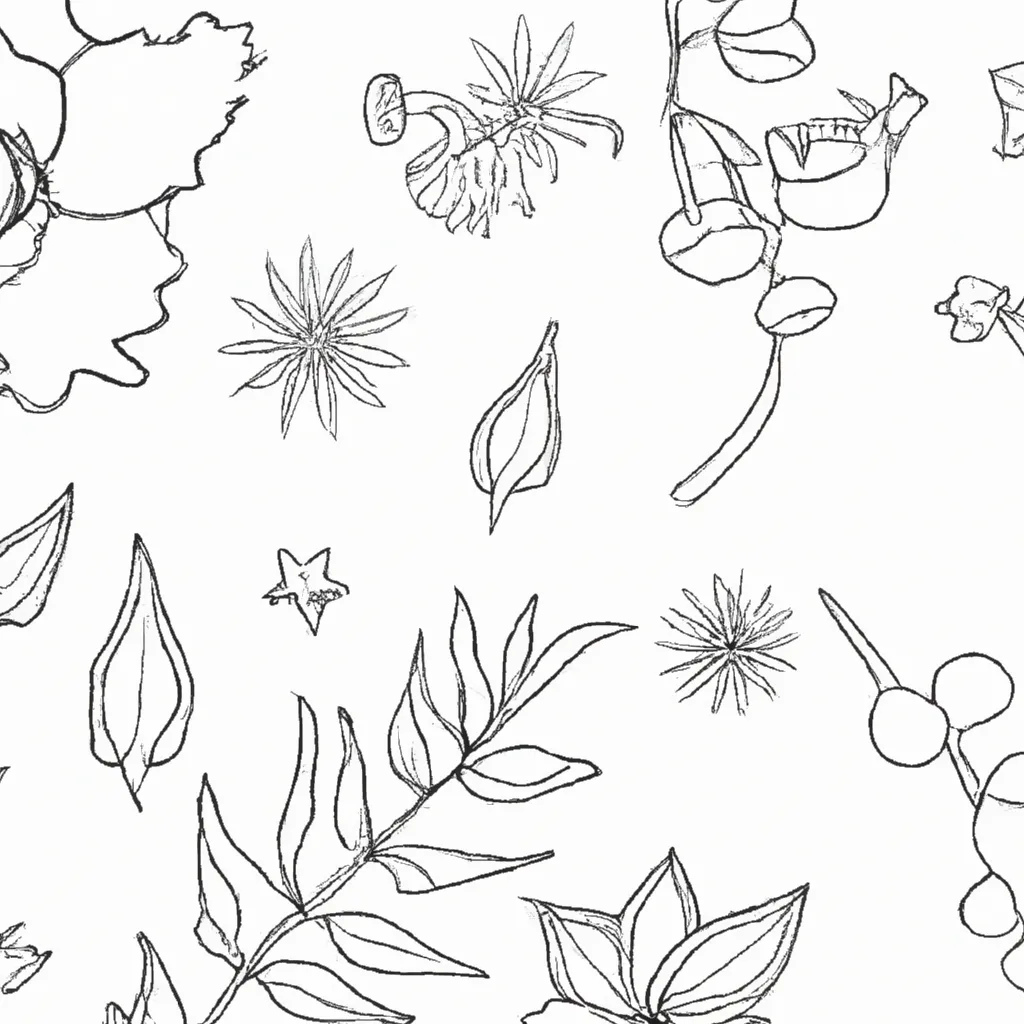 natureza em linhas desenhos padroes naturais 1