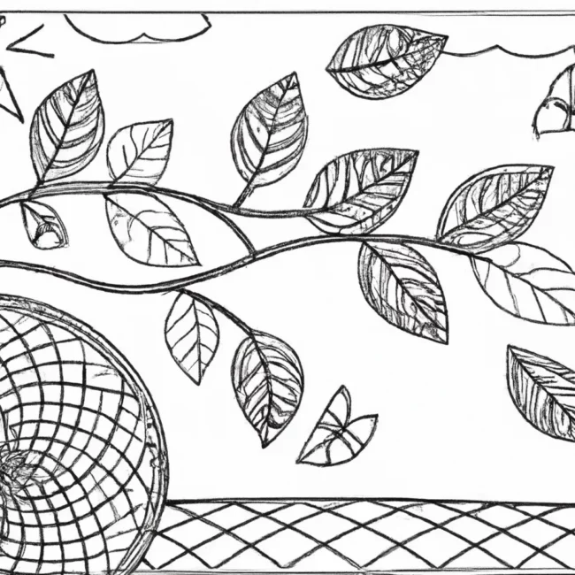 cores do vento desenhos padroes folhas imprimir colorir 3