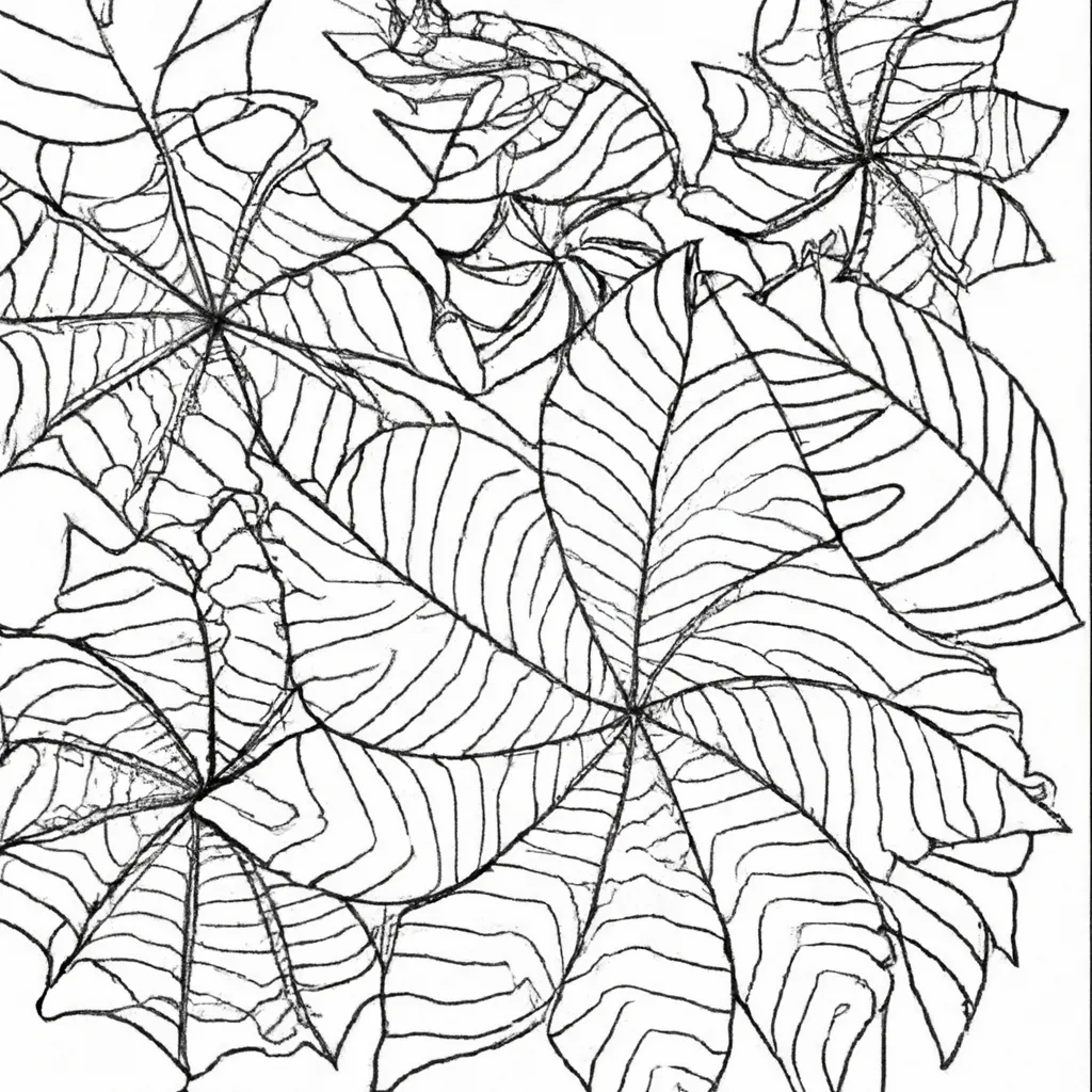 cores do vento desenhos padroes folhas imprimir colorir 4