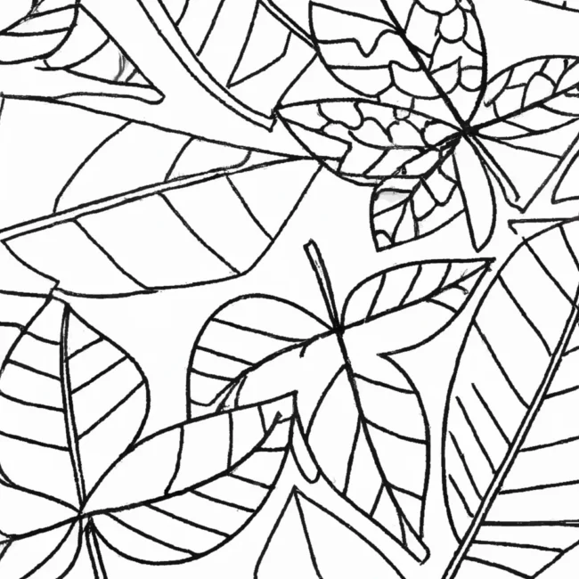 cores do vento desenhos padroes folhas imprimir colorir 14