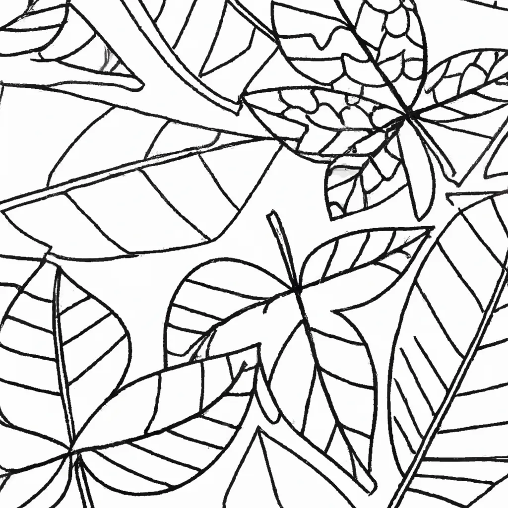 cores do vento desenhos padroes folhas imprimir colorir 14